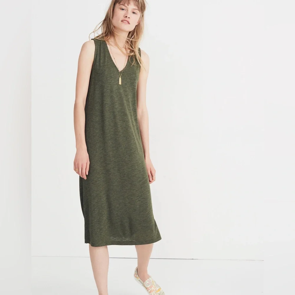 Madewell V-Neck Jersey Tank Dress